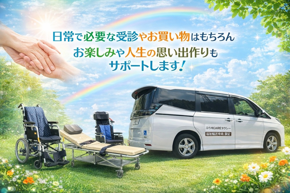 日常で必要な受診やお買い物はもちろん!お楽しみや人生の思い出作りもサポートします。